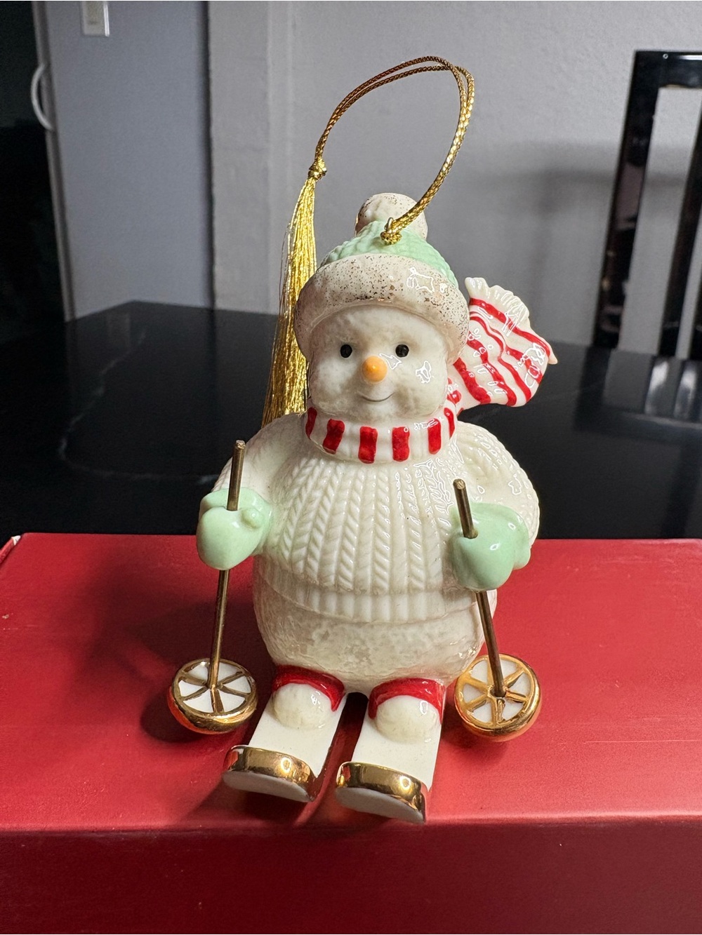 Lenox Very Merry Skier Ornament